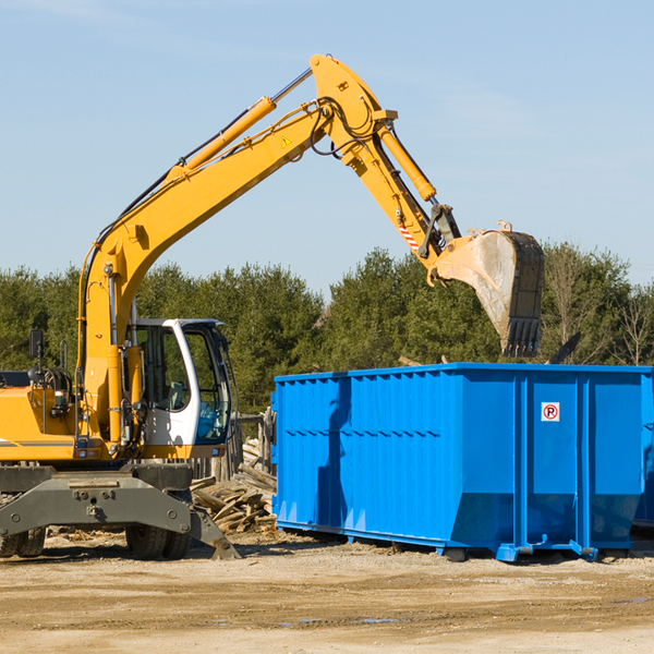 what size residential dumpster rentals are available in Freedom Plains New York